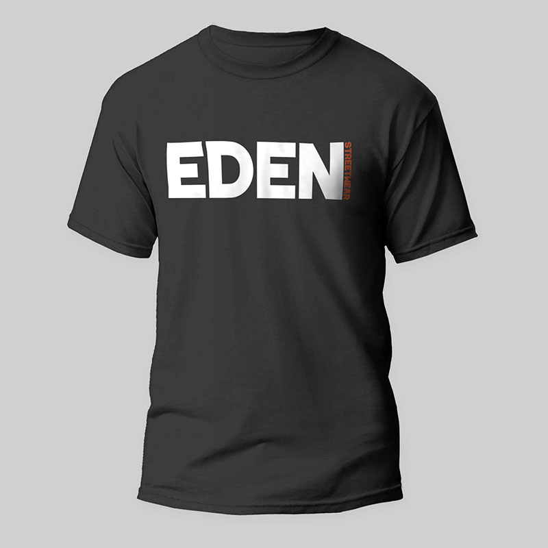 T-shirt EDEN Streetwear Black/White