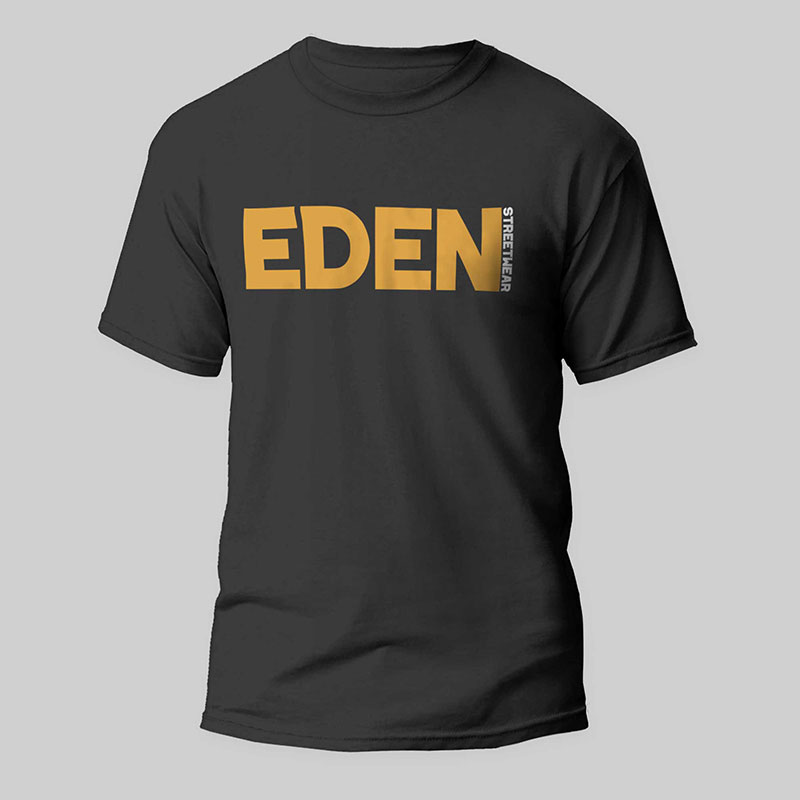 T-shirt EDEN Streetwear Black/Gold
