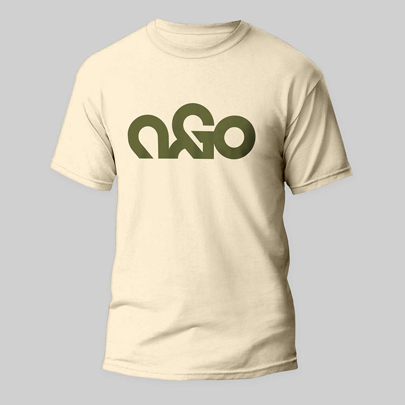 T-shirt A&O Cream/Green