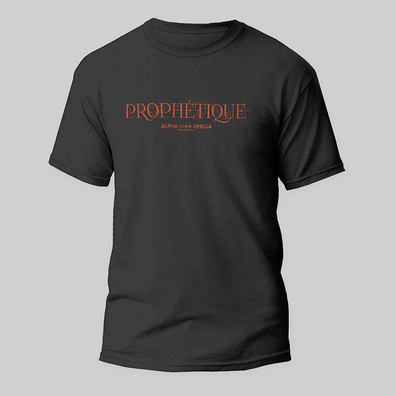 T-shirt Prophétique Black/Orange